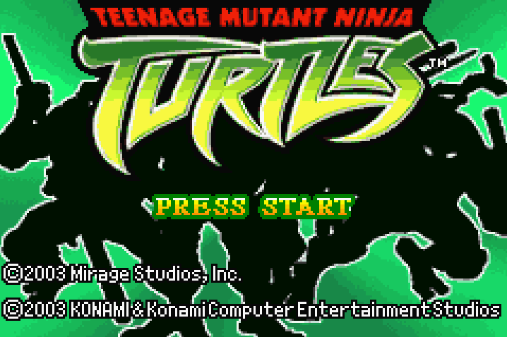Teenage Mutant Ninja Turtles  Title Screen